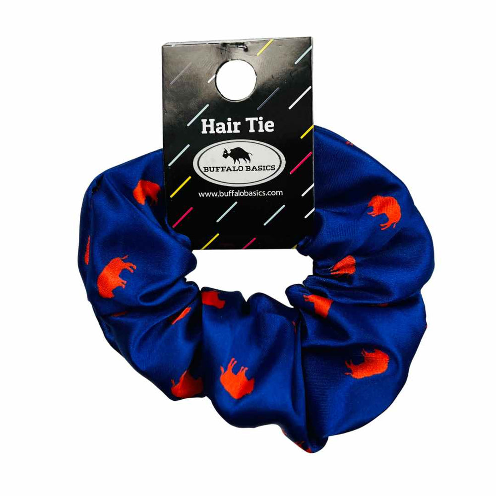 Hair Tie Scrunchy: Blue/Red Buffalo