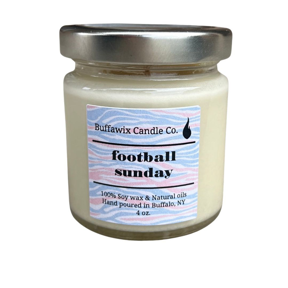 Candle: Buffawix Candle Football Sunday (4oz.)