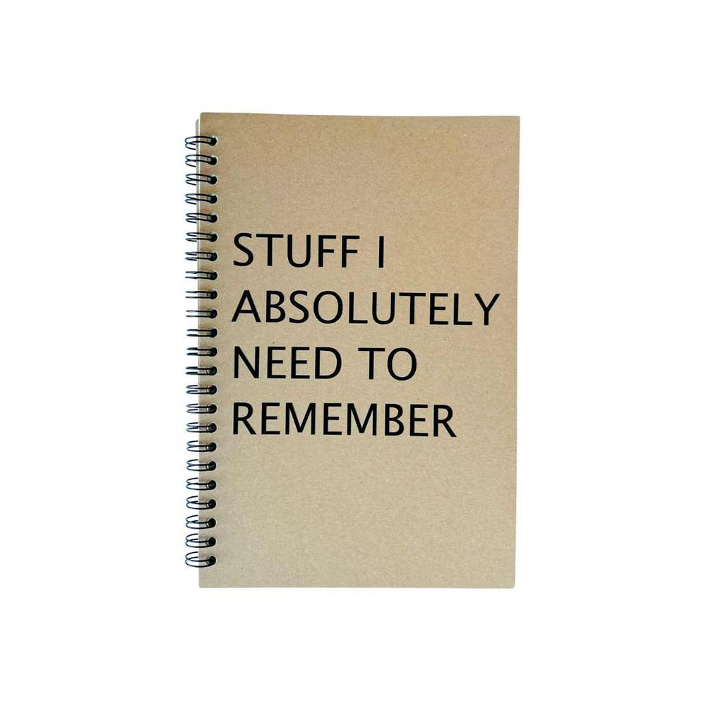 Notebook: Stuff To Remember
