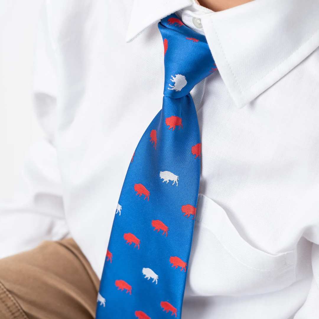 Buffalo Tie Red And Blue