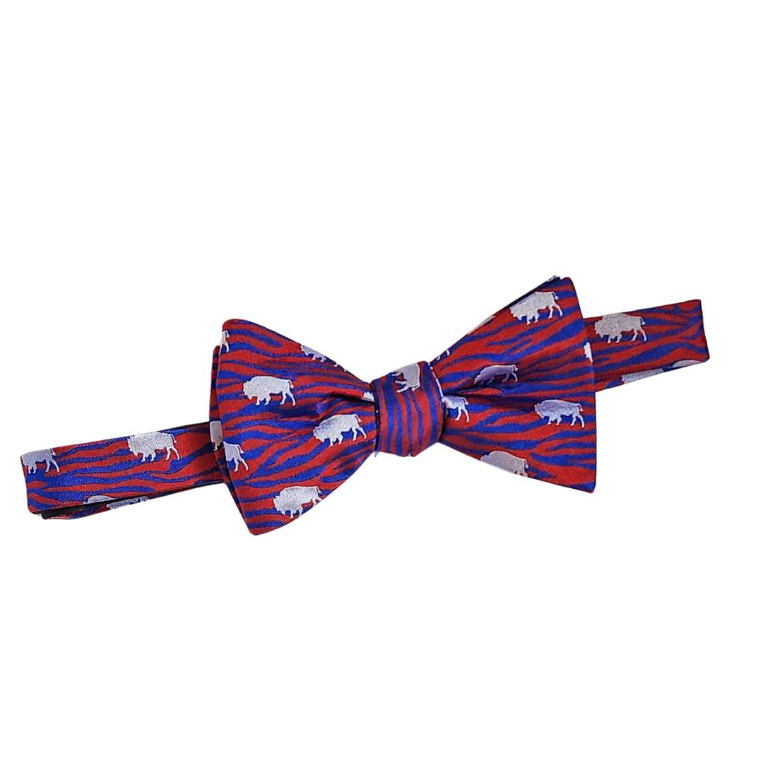 Buffalo Tie Red and Blue Zebra