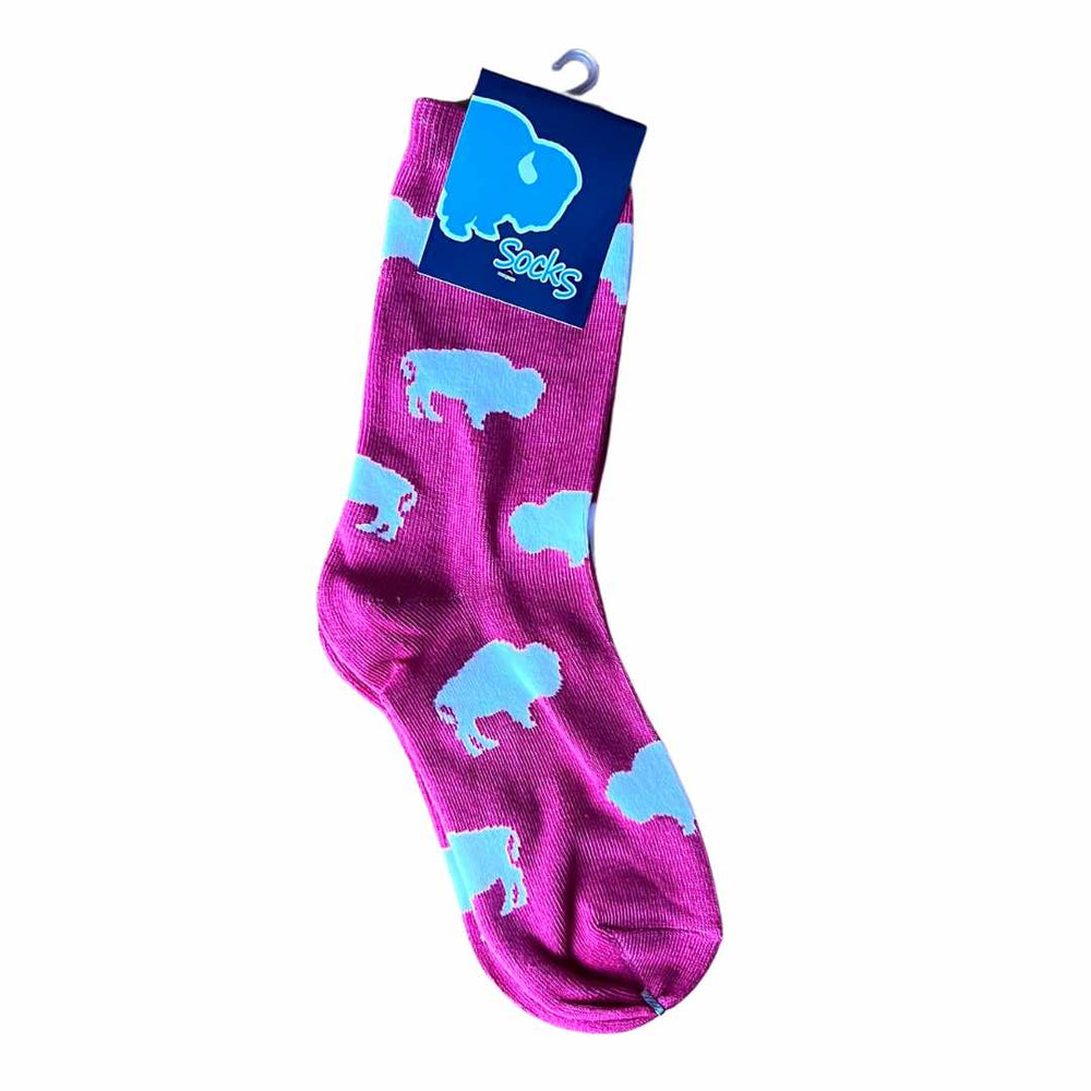 Socks: Buffalo (Pink/White)