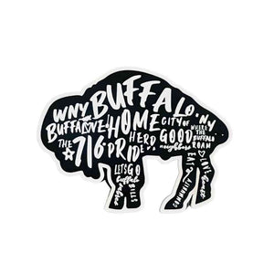 Sticker/Magnet: Buffalo Words