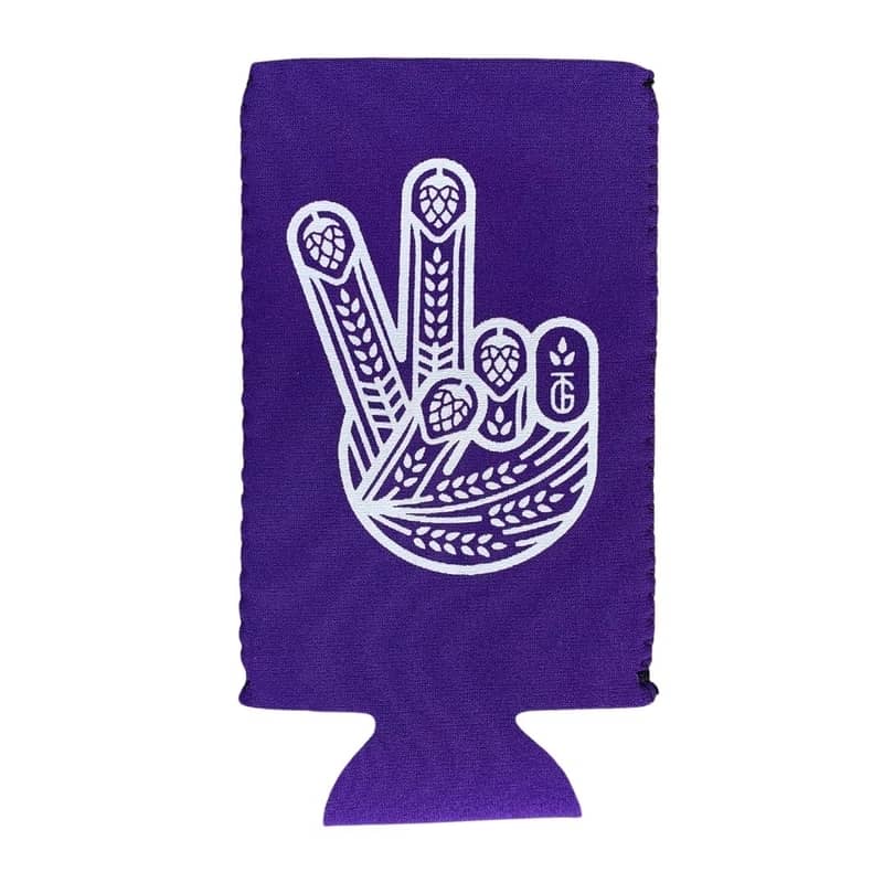 Traveling Growler Skinny Can Drink Koozie (Peace)