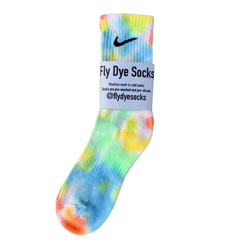 Socks: Fly Dye  (green/blue)