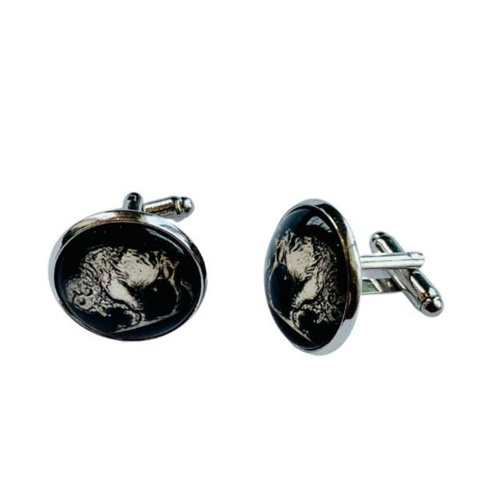 Buffalo Cuff Links Light Gold