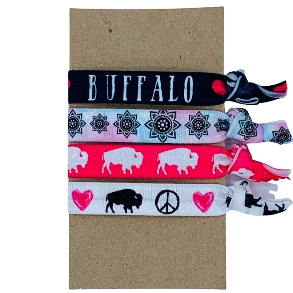 Hair Tie Bracelets (Peace Love Buffalo)