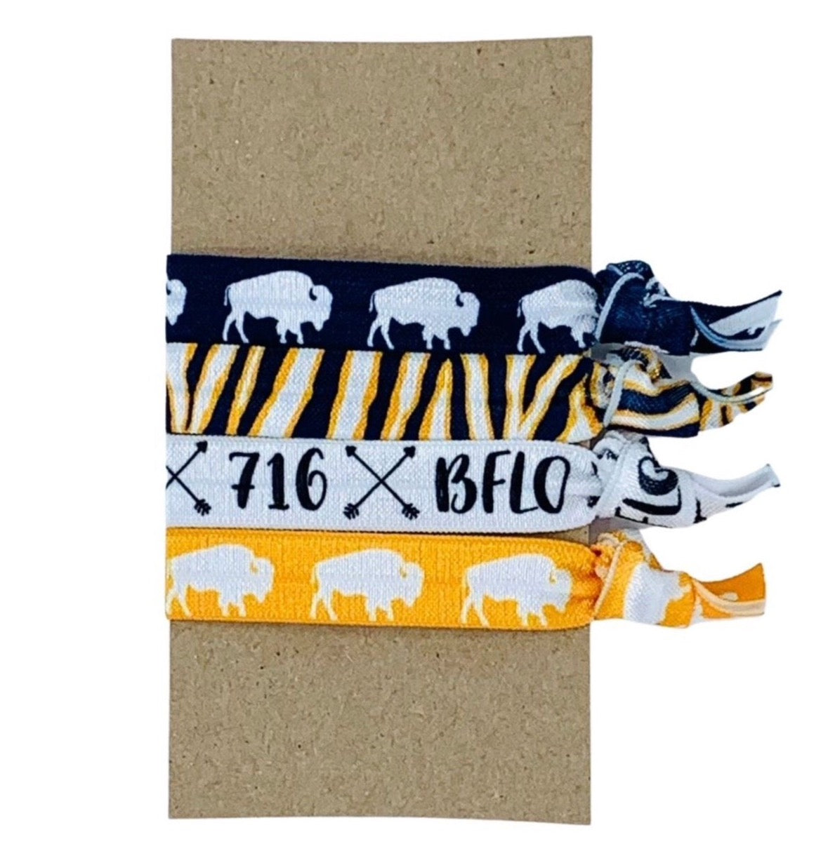 Hair Tie Bracelets Go Buffalo Blue/Yellow