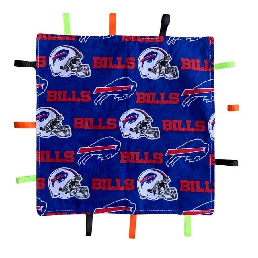 Baby Tag Blanket: Bills